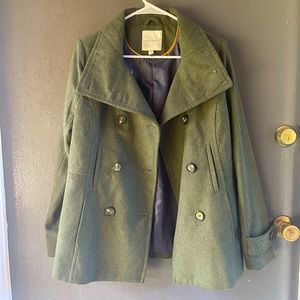Thread & Supply pea coat from Nordstrom. Never worn. Army/olive green size M